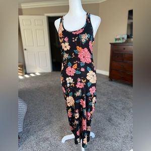 BILLABONG bodycon midi dress, floral design, Medium